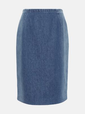 Джинсовая юбка Versace синяя