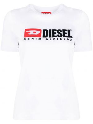 Haftowana koszulka bawełniana Diesel