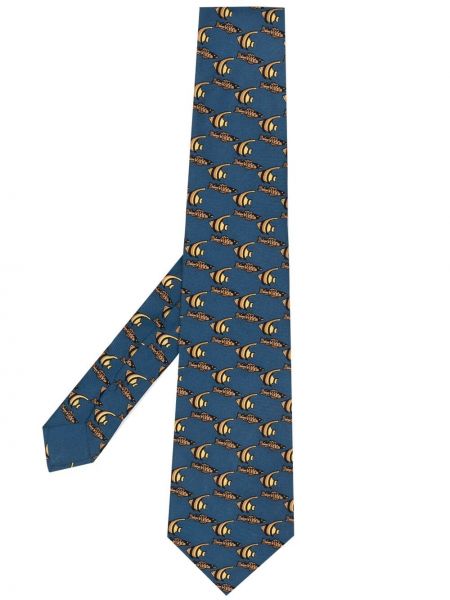 Шелковый галстук с принтом Hermès