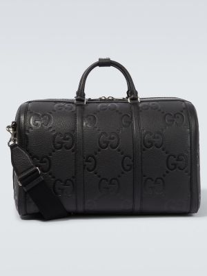Iš natūralios odos kelioninis krepšys Gucci juoda