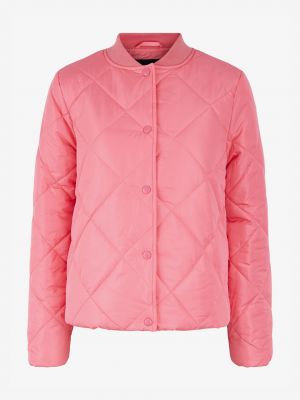 Стьобана куртка Pieces рожева