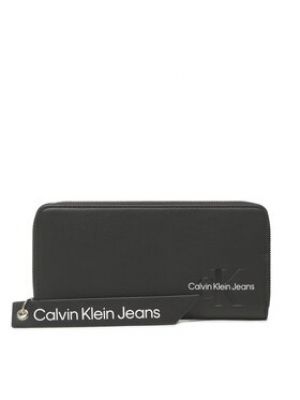 Portofel cu fermoar Calvin Klein Jeans negru