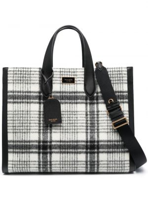 Nakupovalna torba s karirastim vzorcem Kate Spade