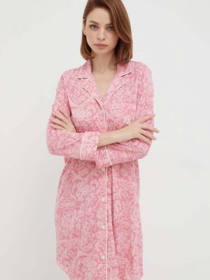 Růžová noční košilka Lauren Ralph Lauren