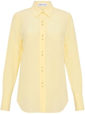 Hedvábná košile Rebecca Vallance žlutá