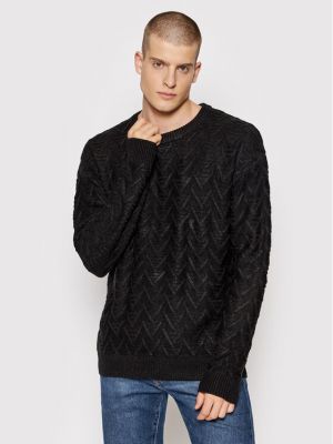 Пуловер Jack&jones черно