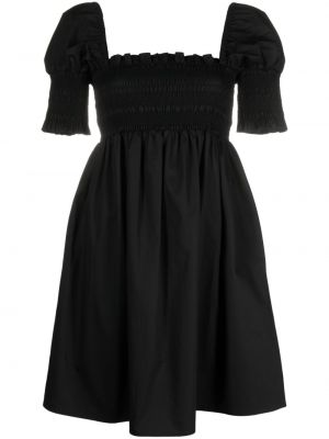 Βαμβακερή φόρεμα Tory Burch μαύρο