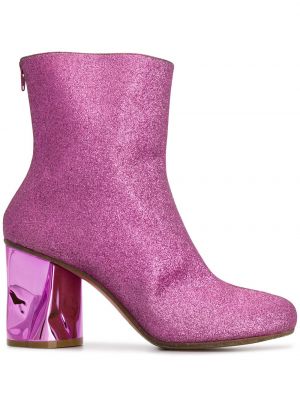 Обувки до глезена с ток Maison Margiela розово