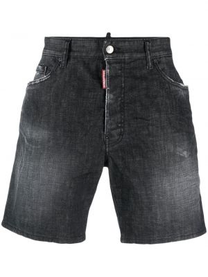 Shorts di jeans Dsquared2 nero