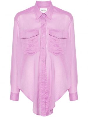 Asimetriška marškiniai Marant Etoile violetinė