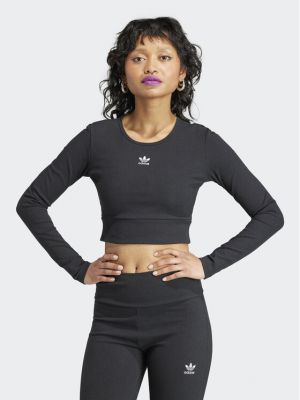 Bluză slim fit Adidas negru