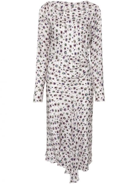 Ασύμμετρη μίντι φόρεμα με σχέδιο Isabel Marant