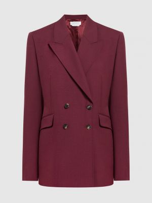 Шерстяной пиджак Gabriela Hearst бордовый