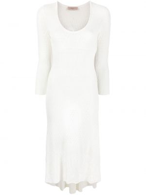 Миди рокля Twinset бяло