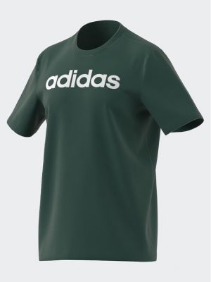 Тениска бродирана от джърси Adidas зелено