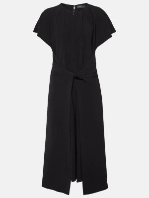 Drapované midi šaty Proenza Schouler čierna
