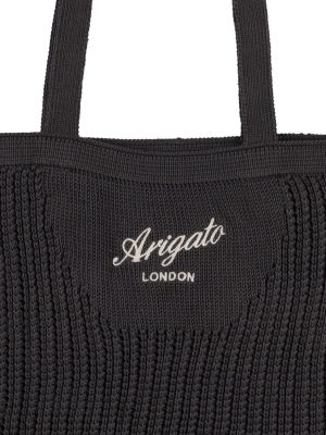 Bavlnená nákupná taška Axel Arigato čierna