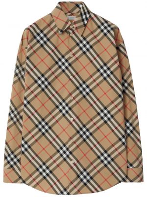 Bombažna srajca s karirastim vzorcem Burberry