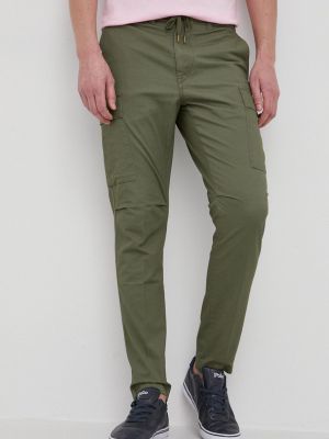 Polo Ralph Lauren pamut nadrág férfi, zöld, egyenes