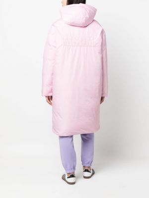 Daunen oversize mantel mit kapuze Msgm pink