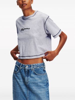 T-krekls ar izšuvumiem Karl Lagerfeld Jeans