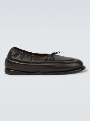 Pantofi loafer din piele Jacquemus negru