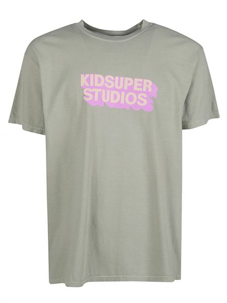 T-shirt di cotone Kidsuper beige