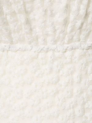 Nylonowa sukienka midi koronkowa Weworewhat biała