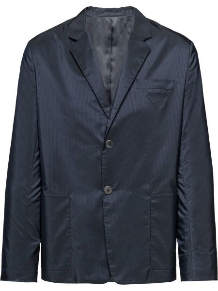 Stripete lang blazer Prada blå