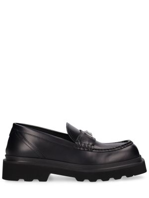 Pantofi loafer din piele Dolce & Gabbana negru