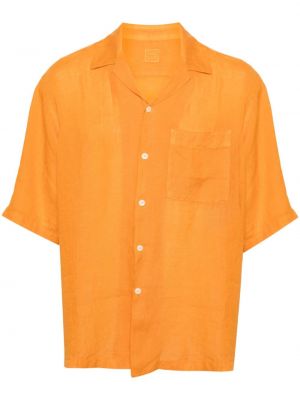 Lniana koszula 120% Lino pomarańczowa