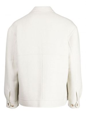Dzianinowa koszula Man On The Boon. biała