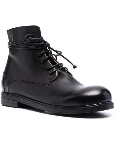 Ankle boots sznurowane koronkowe Marsell czarne