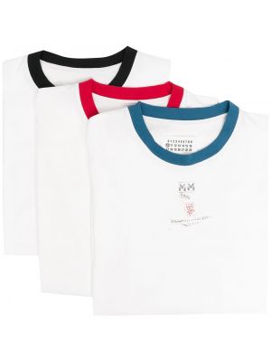 T-shirt avec applique Maison Margiela blanc