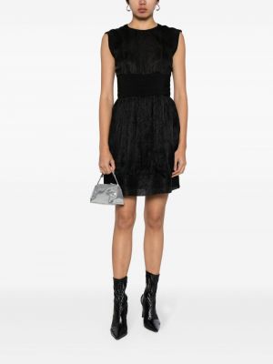 Sukienka bez rękawów w kwiatki z nadrukiem Balenciaga Pre-owned czarna