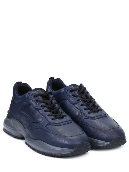 Кожаные кроссовки Hogan синие