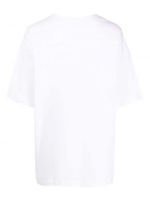 Kokvilnas t-krekls ar izšuvumiem The Upside balts