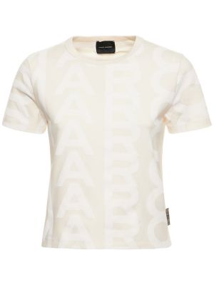 Camiseta de algodón Marc Jacobs blanco