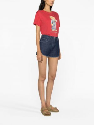 Asimetrisks polo krekls ar ziediem ar apdruku Polo Ralph Lauren