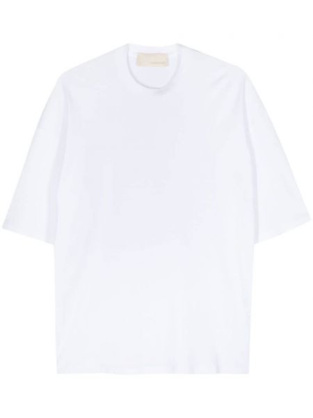 Kokvilnas t-krekls ar apaļu kakla izgriezumu Costumein balts