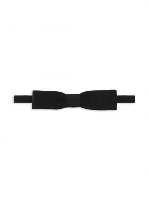 Cravate avec noeuds Saint Laurent noir