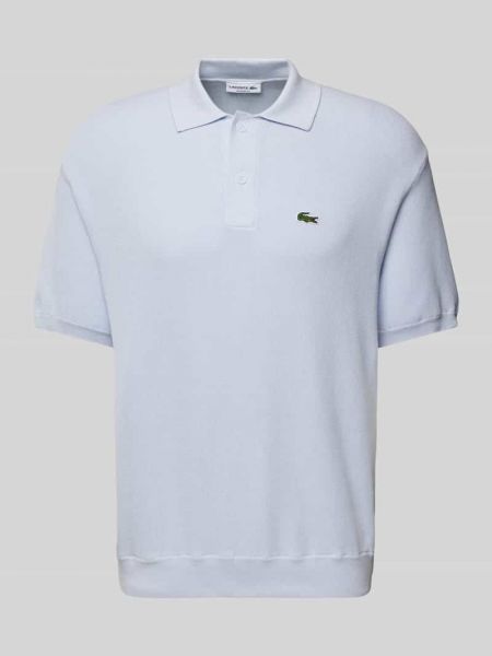Polo relaxed fit Lacoste niebieska