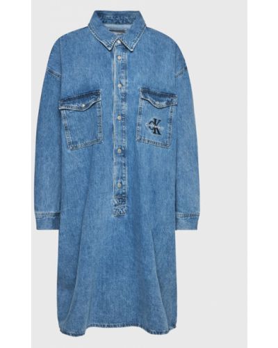 Calvin Klein Jeans Plus Farmer ruha J20J220589 Kék Regular Fit