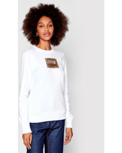 Versace Jeans Couture Pulóver Piece 73HAIG02 Fehér Regular Fit