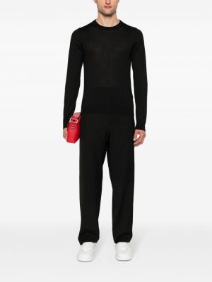 Kašmírový hedvábný svetr Valentino Garavani černý