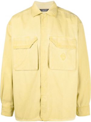 Medvilninė siuvinėta marškiniai A-cold-wall* geltona