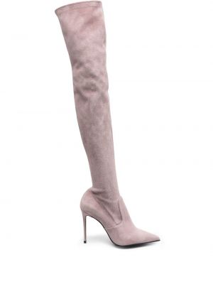 Usnjene gumijasti škornji Le Silla roza