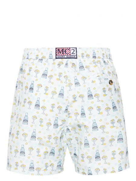 Shorts mit print Mc2 Saint Barth weiß