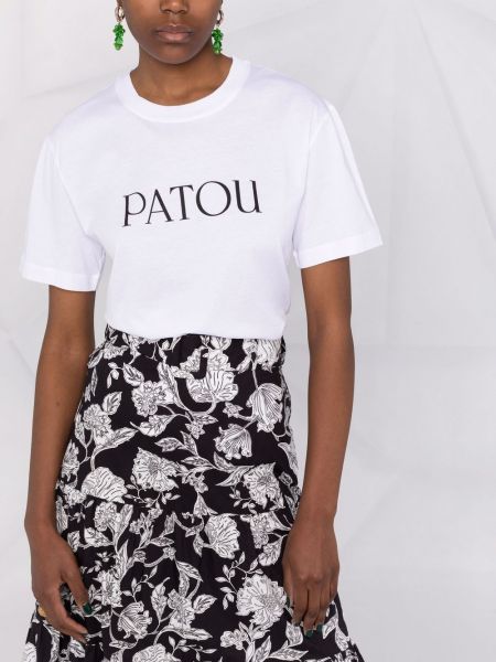 T-shirt di cotone Patou bianco
