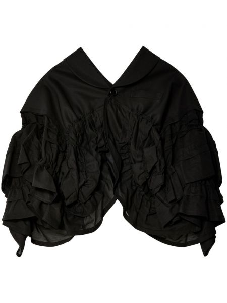 Pamučna lanena jakna Comme Des Garçons Tao crna